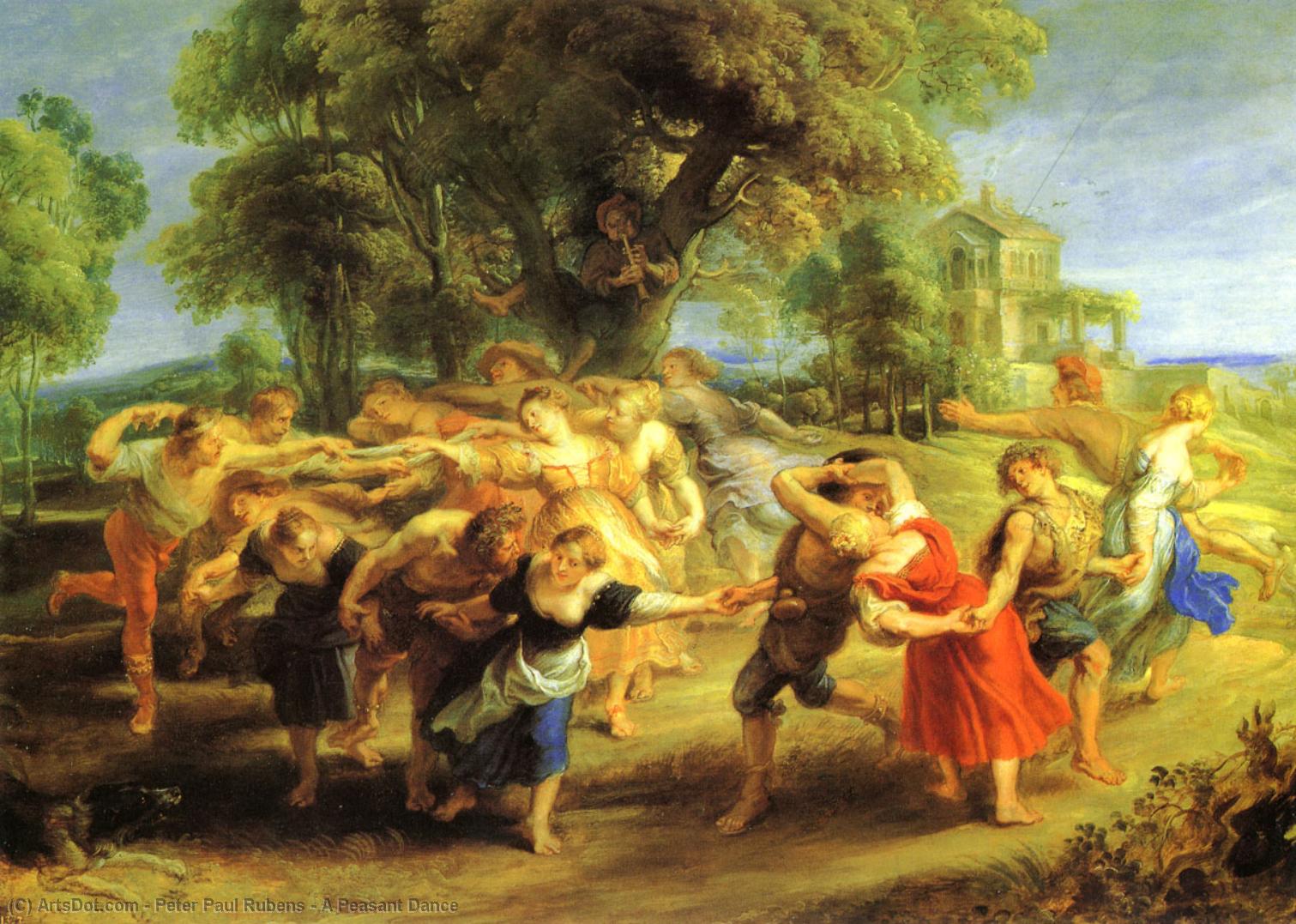 Wikioo.org - The Encyclopedia of Fine Arts - Painting, Artwork by Peter Paul Rubens - A Peasant Dance