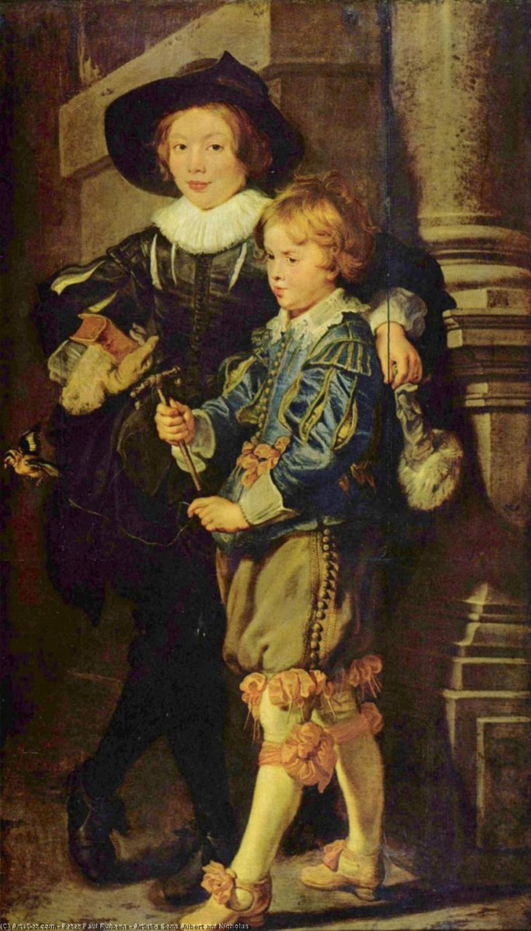 WikiOO.org - Encyclopedia of Fine Arts - Malba, Artwork Peter Paul Rubens - Artist's Sons Albert and Nicholas
