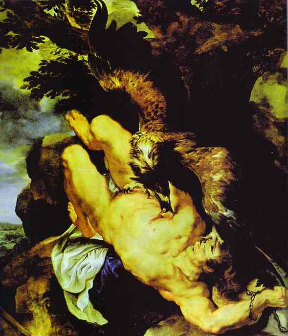 Wikioo.org - The Encyclopedia of Fine Arts - Painting, Artwork by Peter Paul Rubens - Chained Prometheus