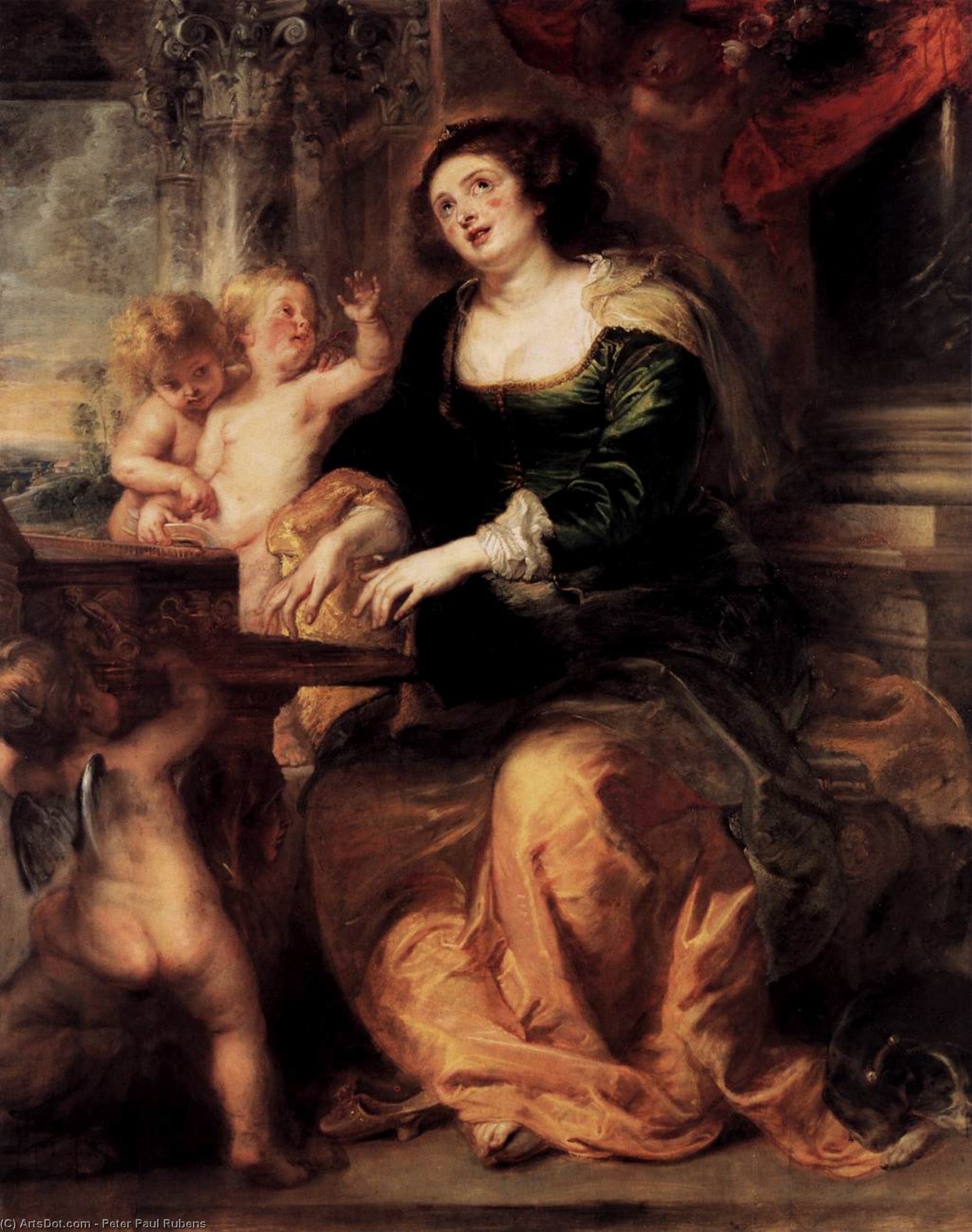 WikiOO.org - Encyclopedia of Fine Arts - Maľba, Artwork Peter Paul Rubens - St. Cecilia
