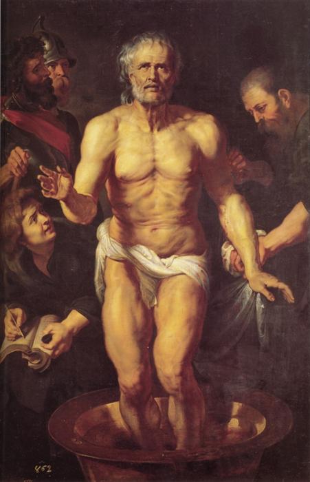 WikiOO.org - Enciclopédia das Belas Artes - Pintura, Arte por Peter Paul Rubens - The Death of Seneca