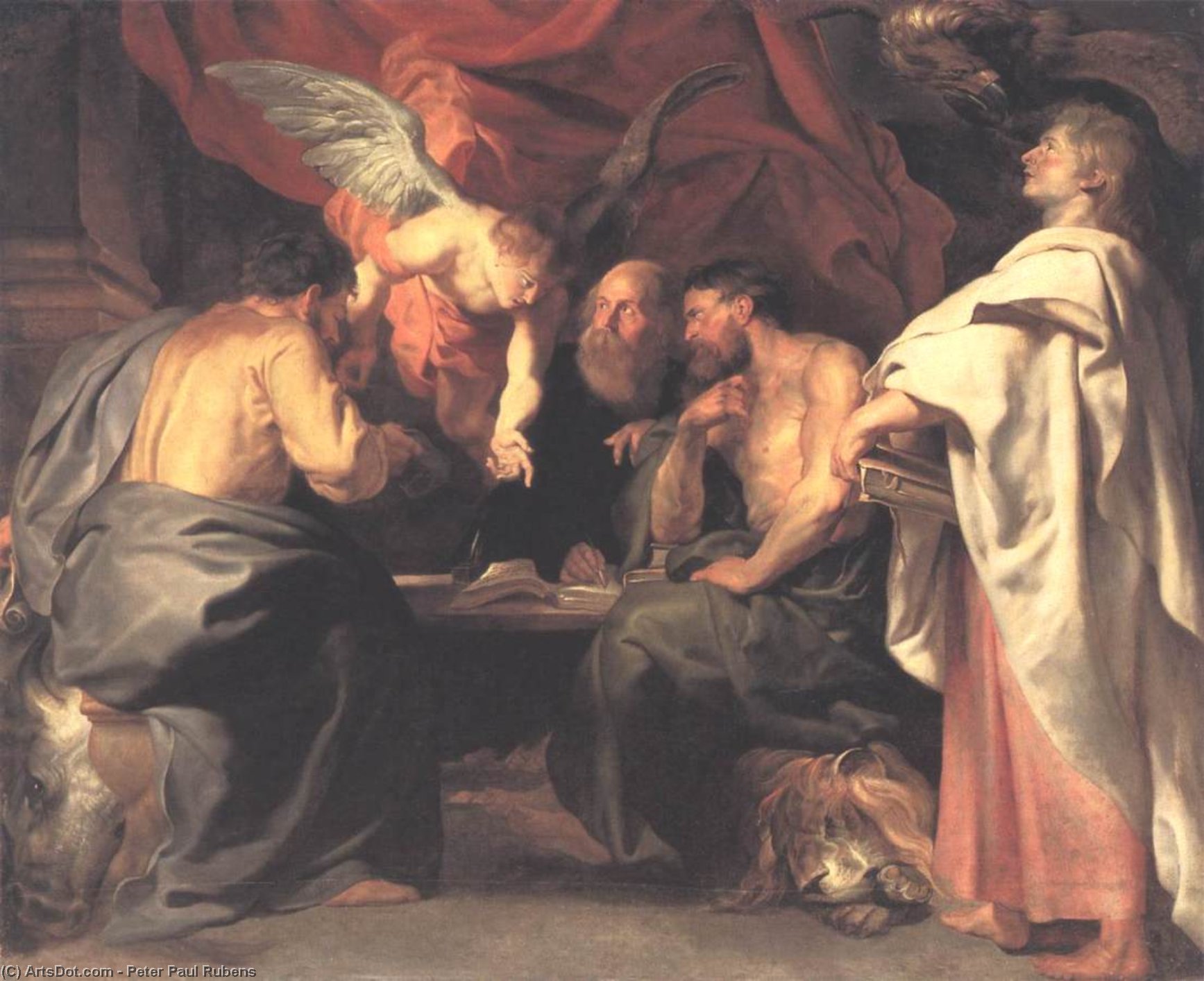 Wikioo.org - Bách khoa toàn thư về mỹ thuật - Vẽ tranh, Tác phẩm nghệ thuật Peter Paul Rubens - The Four Evangelists