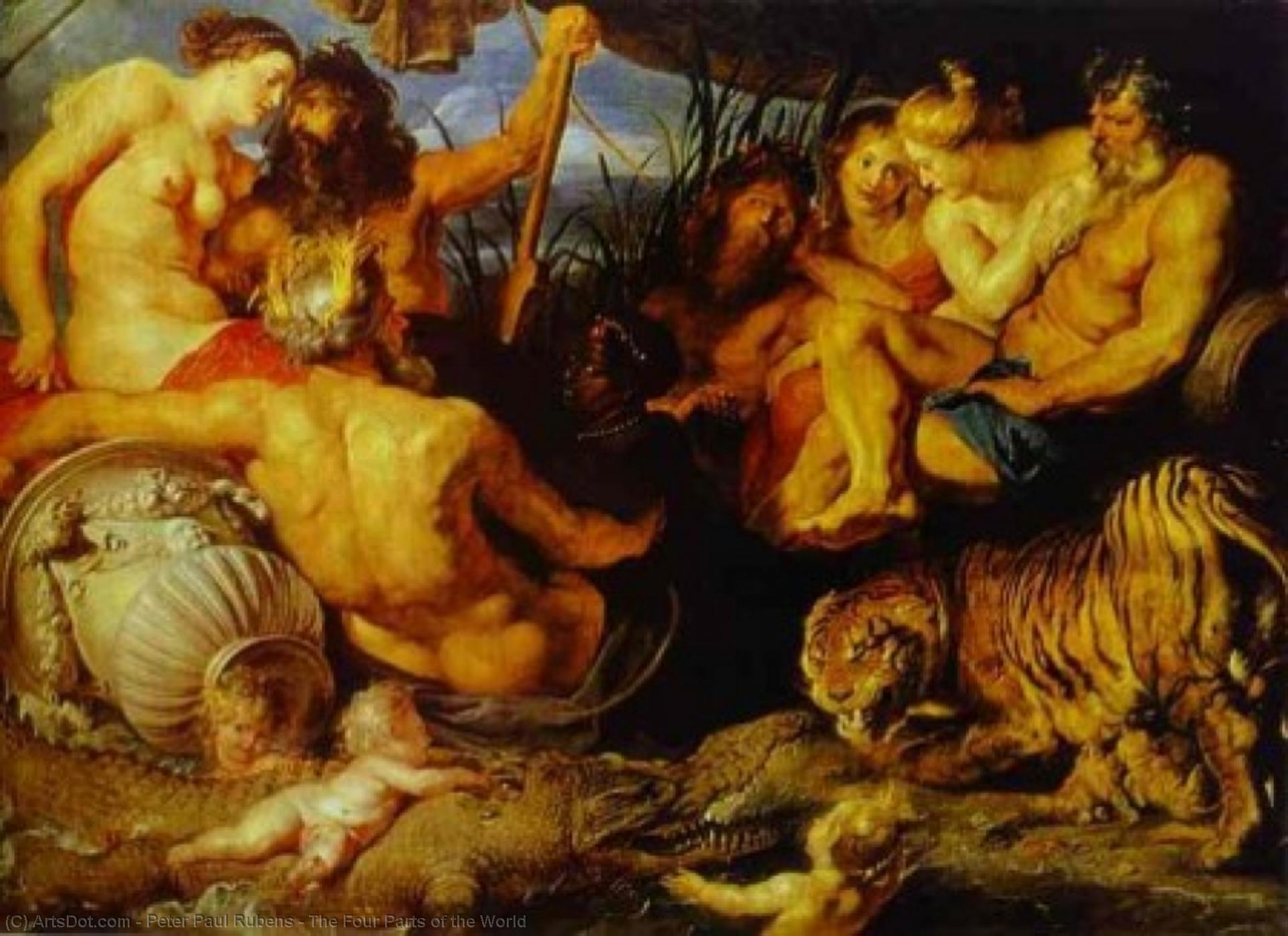 WikiOO.org - Εγκυκλοπαίδεια Καλών Τεχνών - Ζωγραφική, έργα τέχνης Peter Paul Rubens - The Four Parts of the World