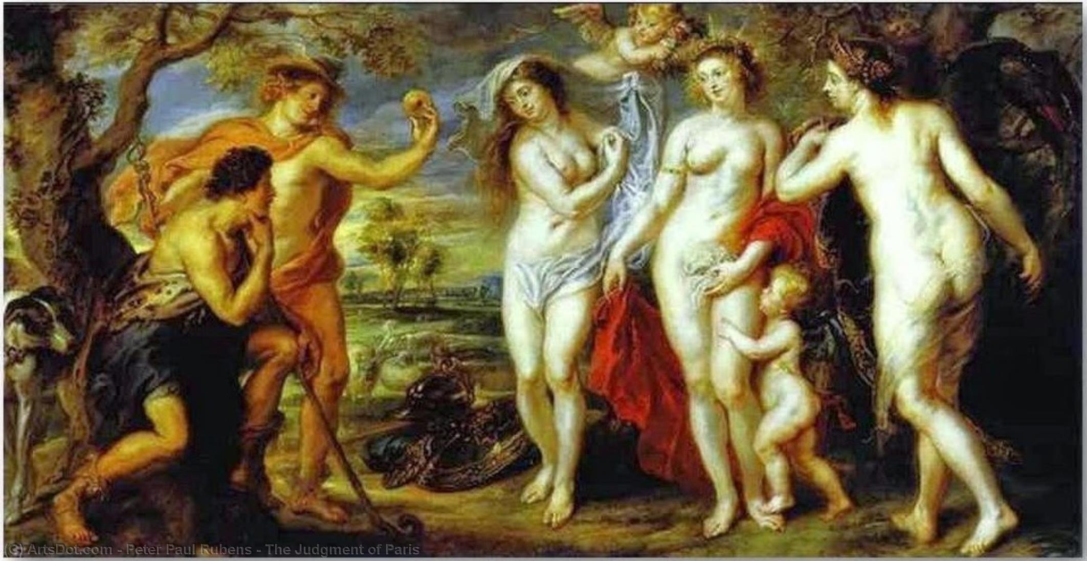 WikiOO.org - 백과 사전 - 회화, 삽화 Peter Paul Rubens - The Judgment of Paris