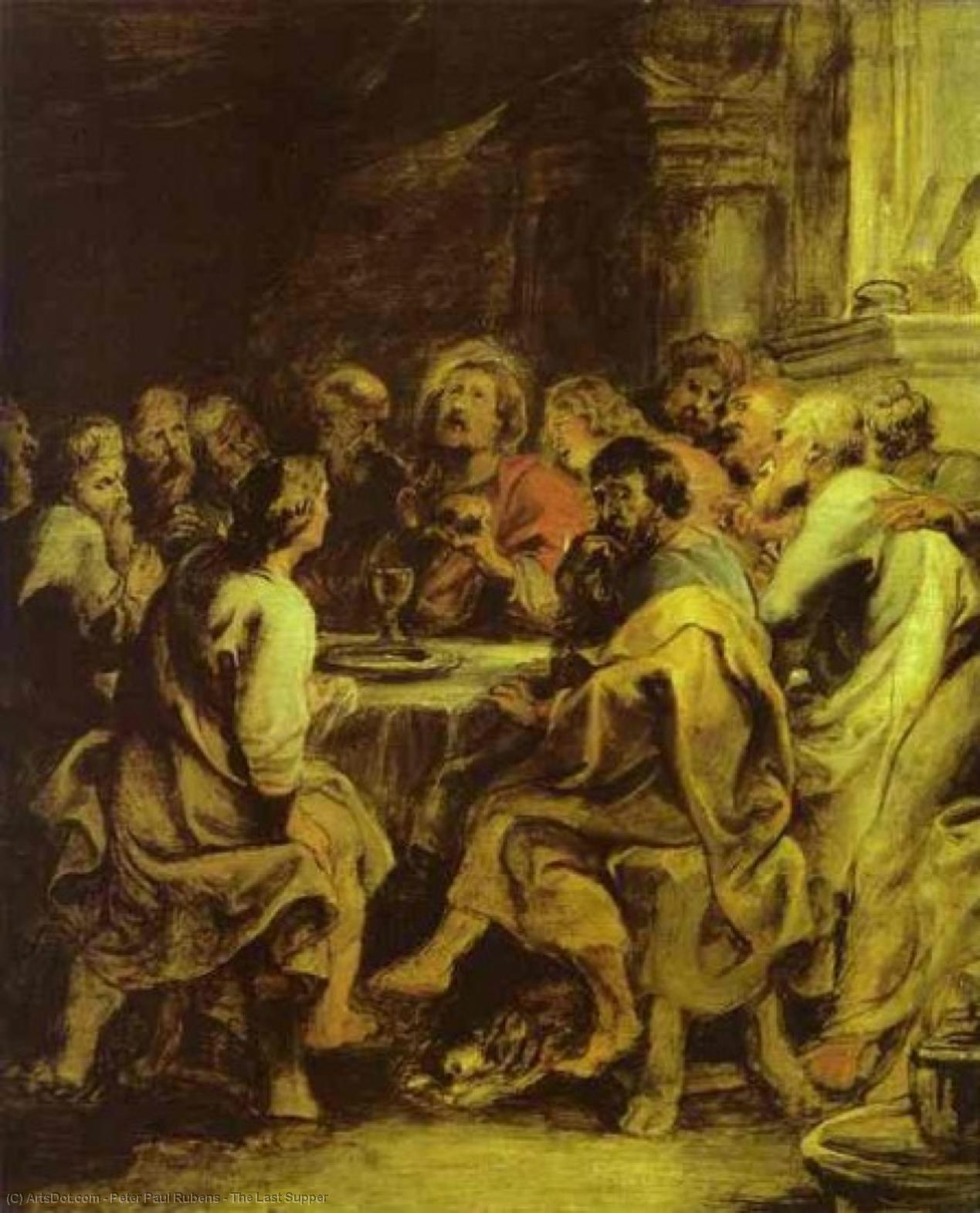 WikiOO.org - Енциклопедия за изящни изкуства - Живопис, Произведения на изкуството Peter Paul Rubens - The Last Supper