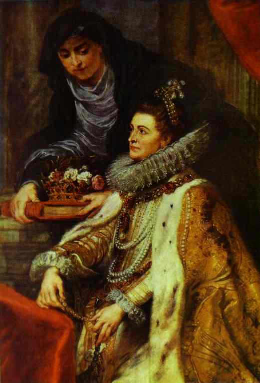 Wikioo.org – L'Enciclopedia delle Belle Arti - Pittura, Opere di Peter Paul Rubens - il san . ildefonso altare ( ala destra ) . arciduchessa isabella