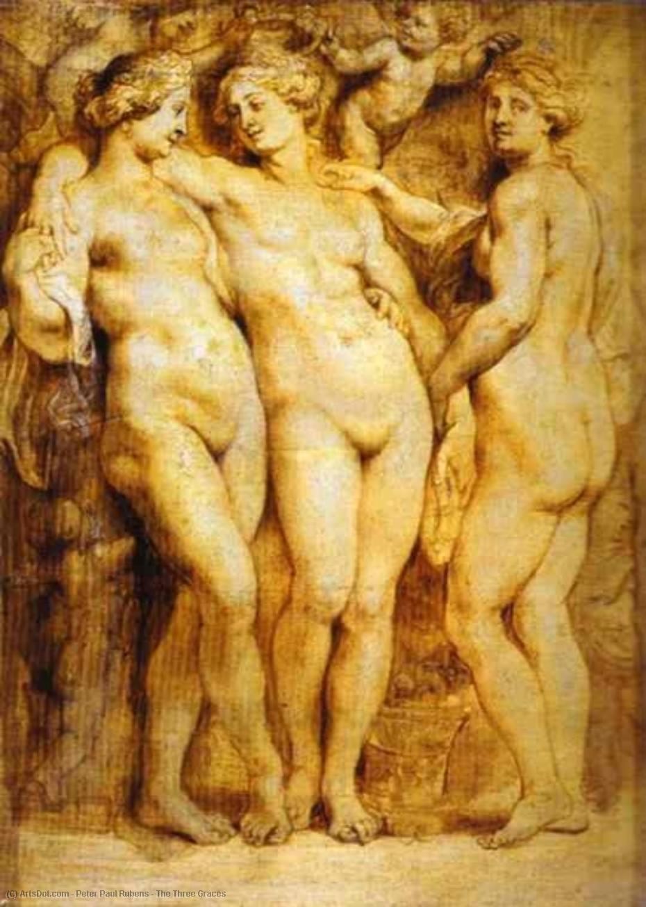 Wikoo.org - موسوعة الفنون الجميلة - اللوحة، العمل الفني Peter Paul Rubens - The Three Graces