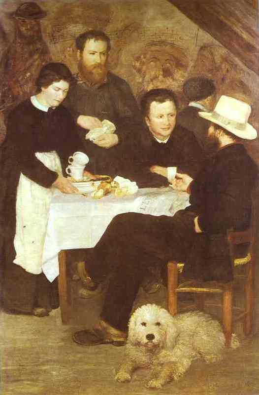 WikiOO.org - Enciclopédia das Belas Artes - Pintura, Arte por Pierre-Auguste Renoir - At the Inn of Mother Anthony