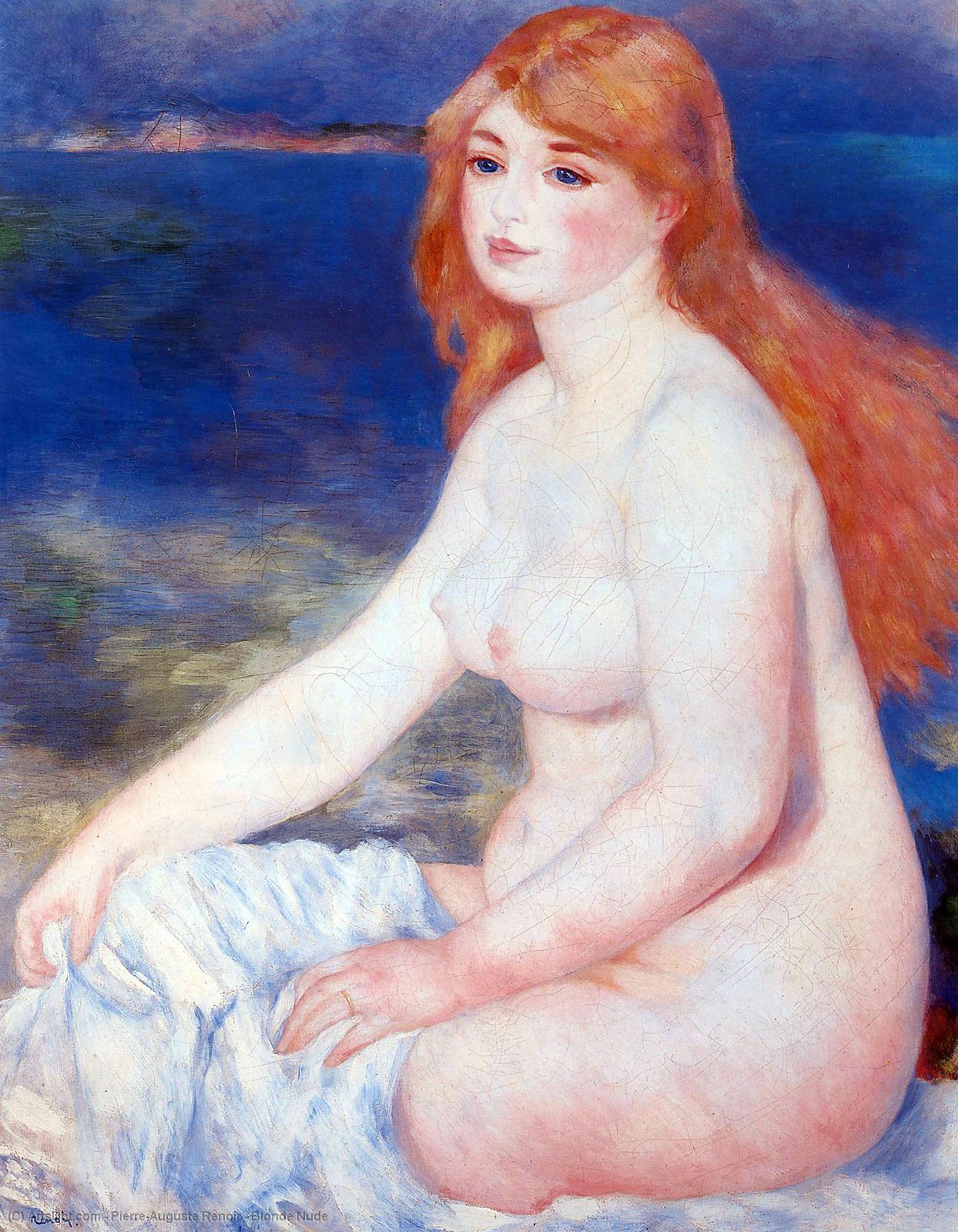 Wikioo.org – L'Encyclopédie des Beaux Arts - Peinture, Oeuvre de Pierre-Auguste Renoir - Blonde nue