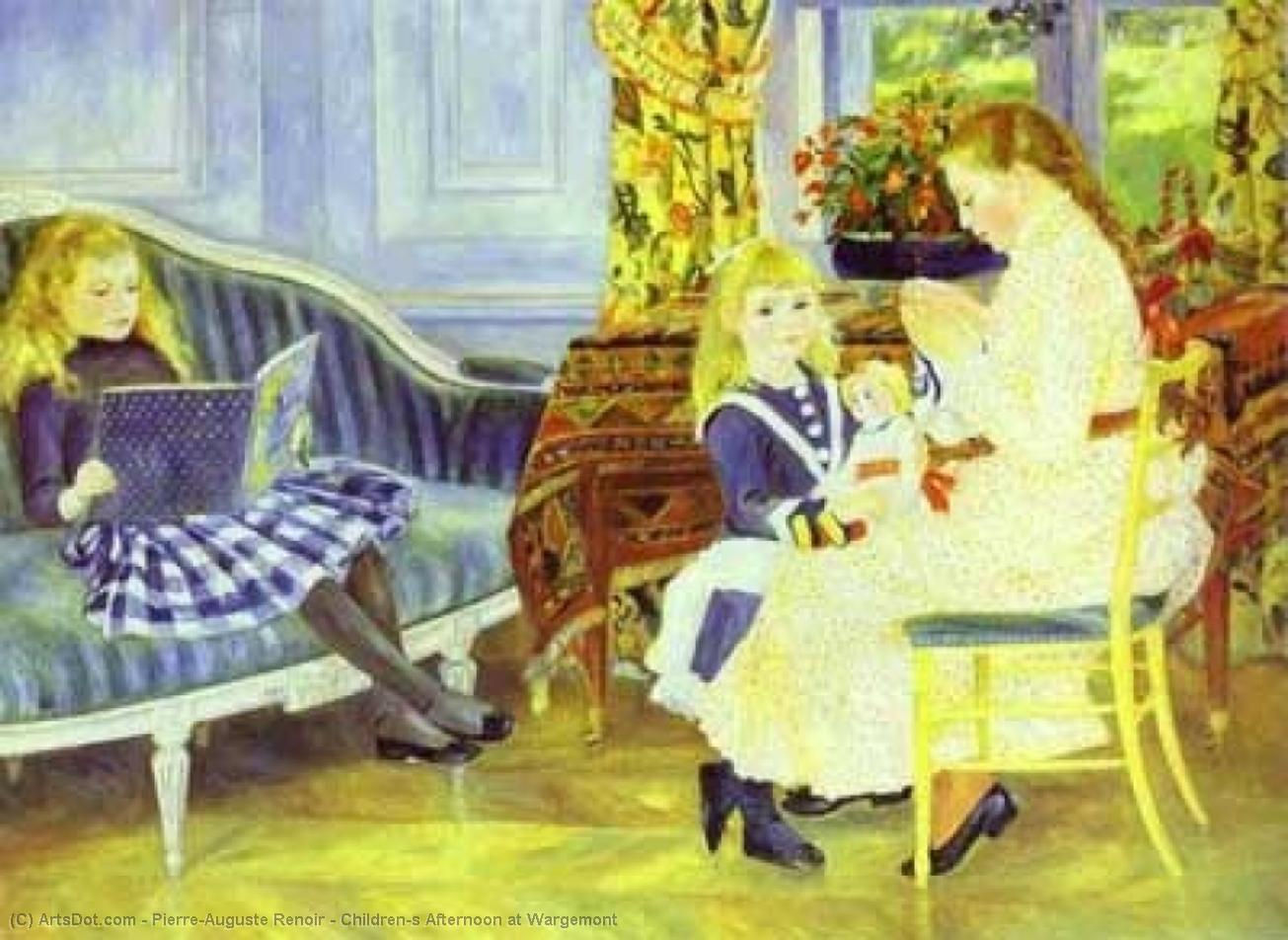 Wikioo.org - The Encyclopedia of Fine Arts - Painting, Artwork by Pierre-Auguste Renoir - Children's Afternoon at Wargemont
