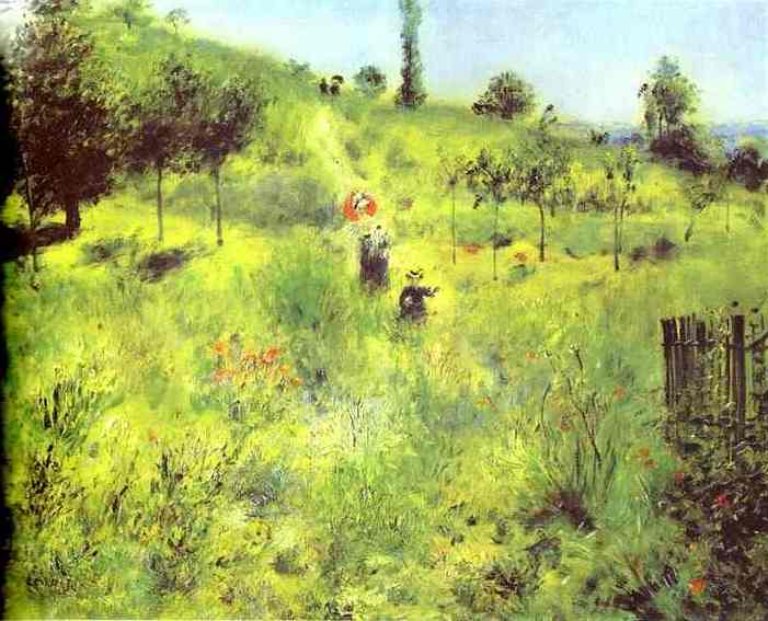 Wikioo.org - The Encyclopedia of Fine Arts - Painting, Artwork by Pierre-Auguste Renoir - Country Footpath in the Summer