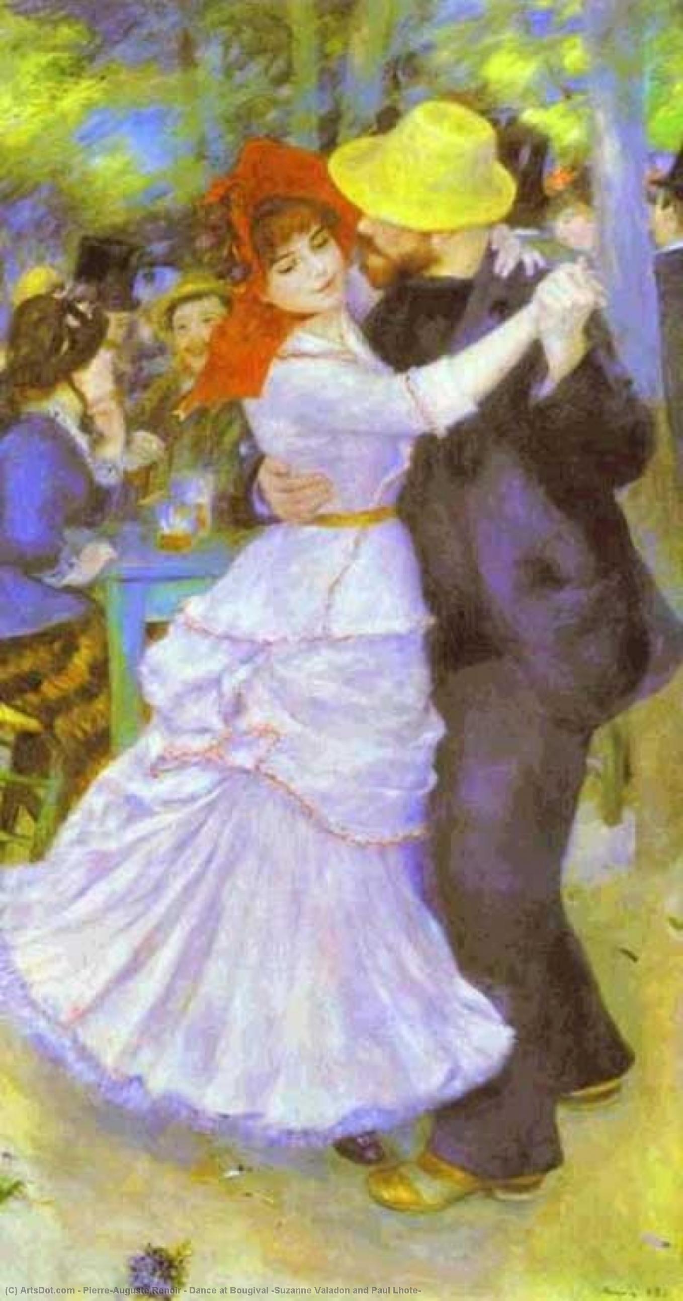 Wikioo.org - The Encyclopedia of Fine Arts - Painting, Artwork by Pierre-Auguste Renoir - Dance at Bougival (Suzanne Valadon and Paul Lhote)