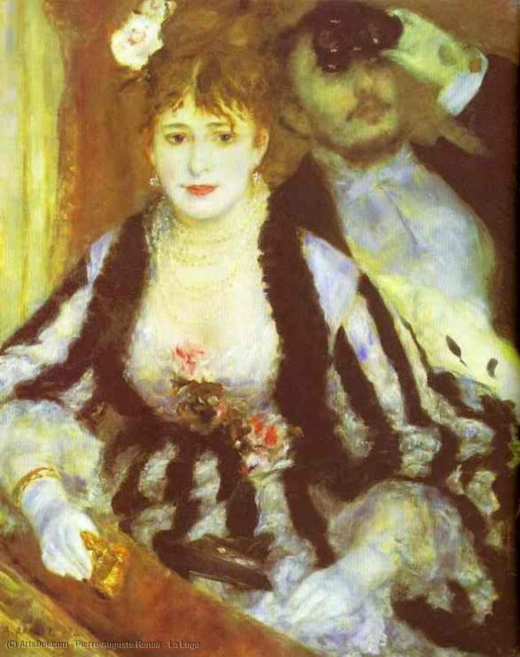 Wikioo.org – La Enciclopedia de las Bellas Artes - Pintura, Obras de arte de Pierre-Auguste Renoir - La Loge