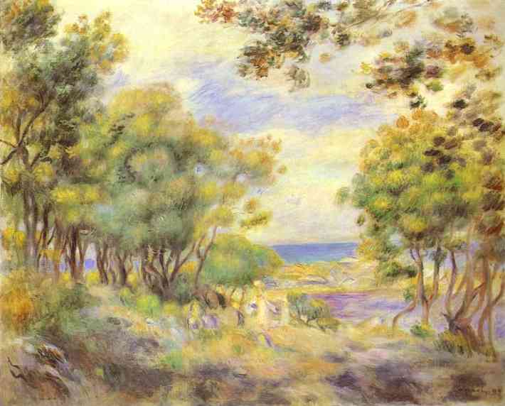 Wikioo.org – L'Enciclopedia delle Belle Arti - Pittura, Opere di Pierre-Auguste Renoir - paesaggio a beaulieu ( Paesaggio ó beaulieu )
