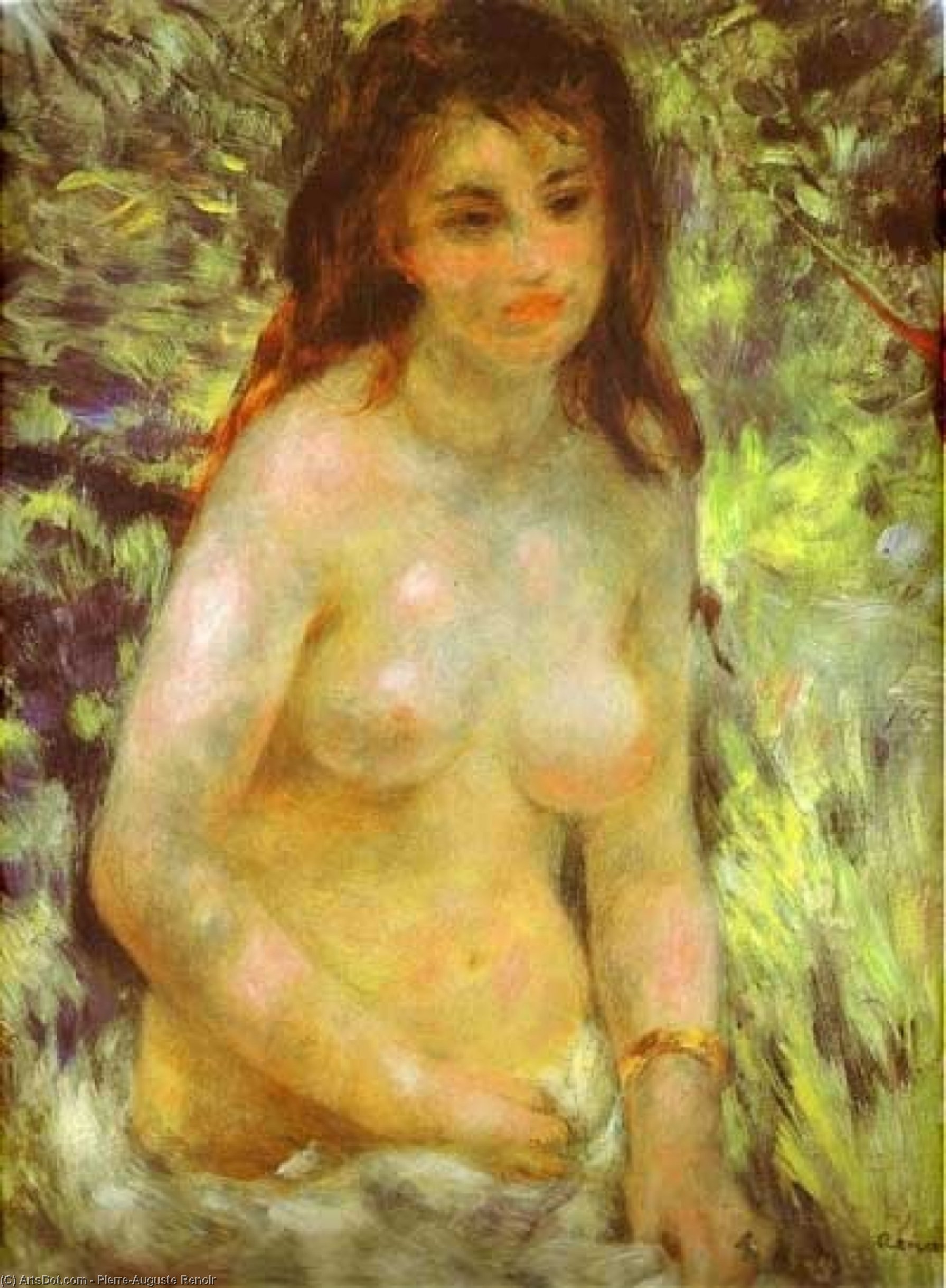 WikiOO.org - Encyclopedia of Fine Arts - Maleri, Artwork Pierre-Auguste Renoir - Nude in the Sunlight