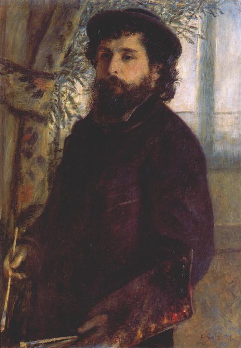 WikiOO.org - Enciklopedija dailės - Tapyba, meno kuriniai Pierre-Auguste Renoir - Portrait of Claude Monet
