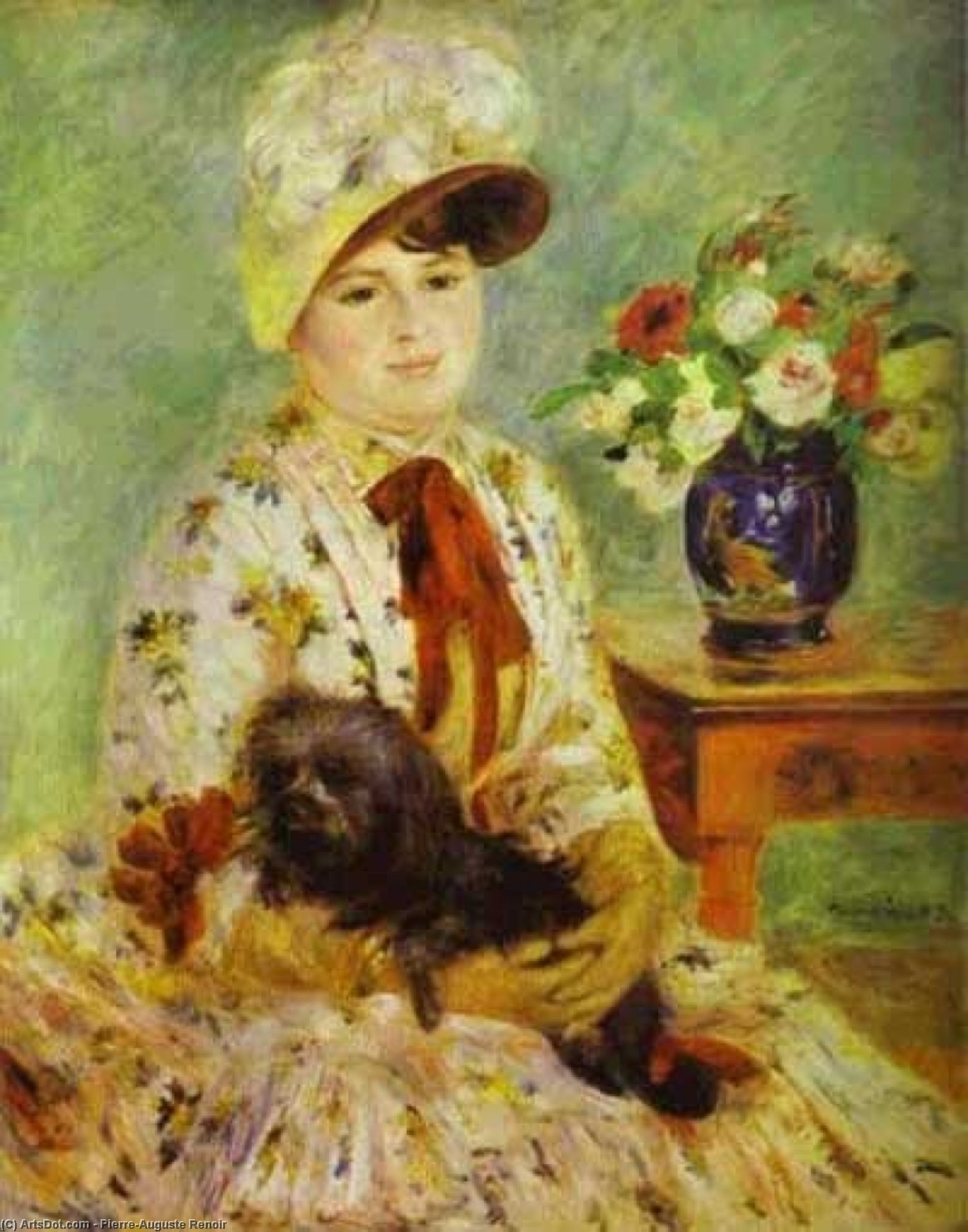 Wikioo.org - The Encyclopedia of Fine Arts - Painting, Artwork by Pierre-Auguste Renoir - Portrait of Madame Hagen