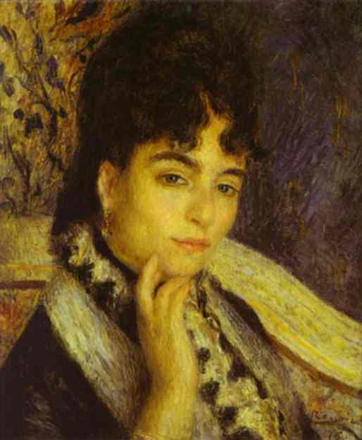 WikiOO.org - Encyclopedia of Fine Arts - Målning, konstverk Pierre-Auguste Renoir - Portrait of Mme. Alphonse Daudet