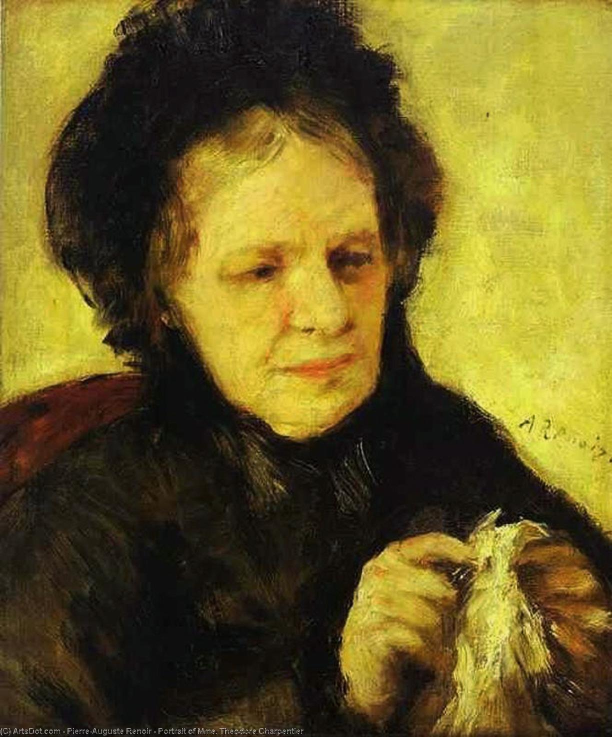 Wikioo.org - The Encyclopedia of Fine Arts - Painting, Artwork by Pierre-Auguste Renoir - Portrait of Mme. Theodore Charpentier