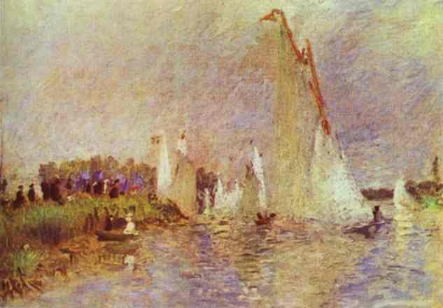Wikioo.org - The Encyclopedia of Fine Arts - Painting, Artwork by Pierre-Auguste Renoir - Sailboats at Argenteuil