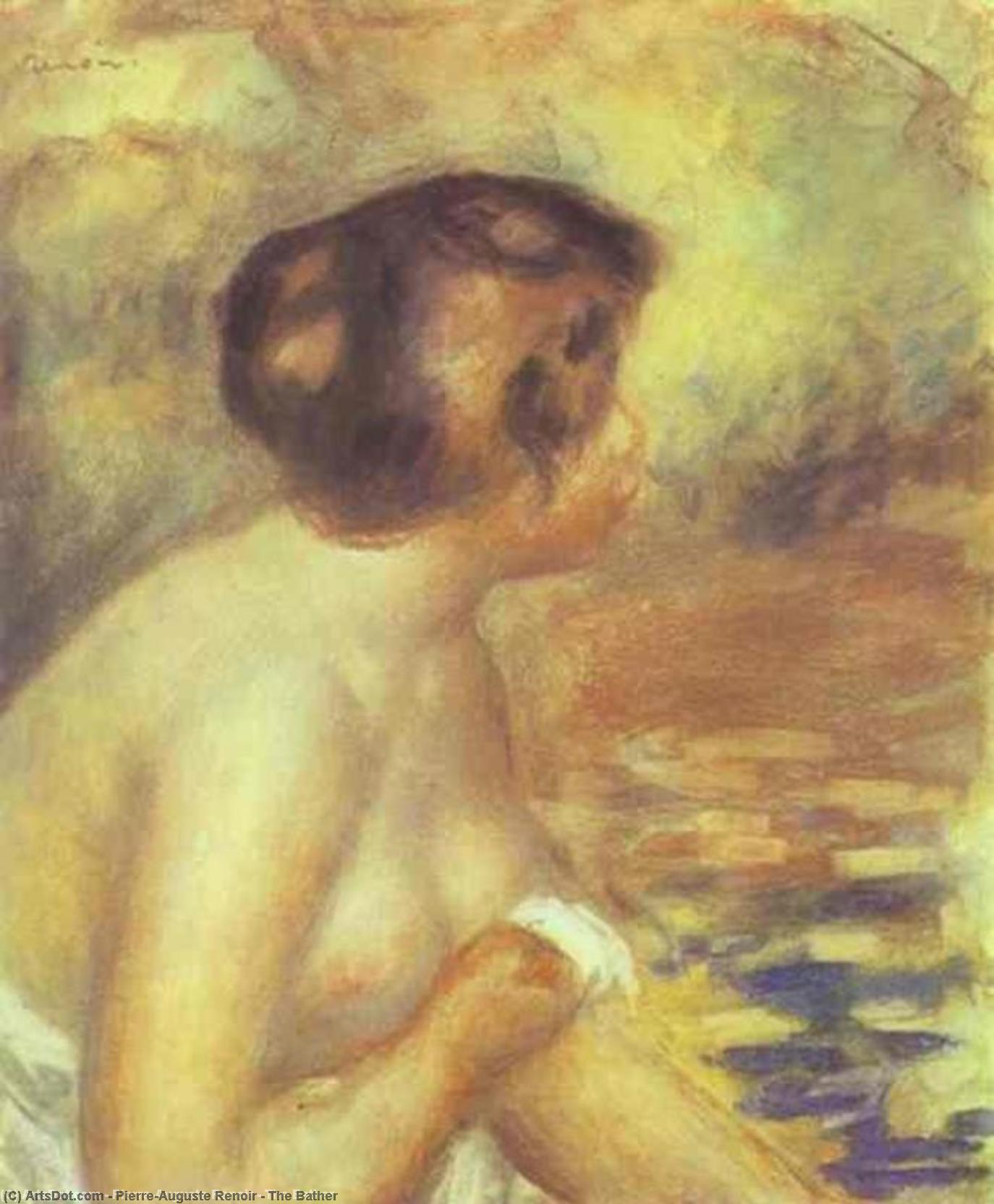 WikiOO.org - Enciclopédia das Belas Artes - Pintura, Arte por Pierre-Auguste Renoir - The Bather