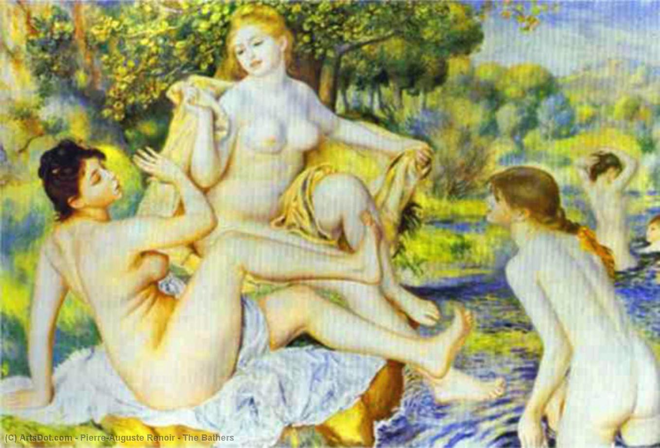WikiOO.org - Encyclopedia of Fine Arts - Lukisan, Artwork Pierre-Auguste Renoir - The Bathers