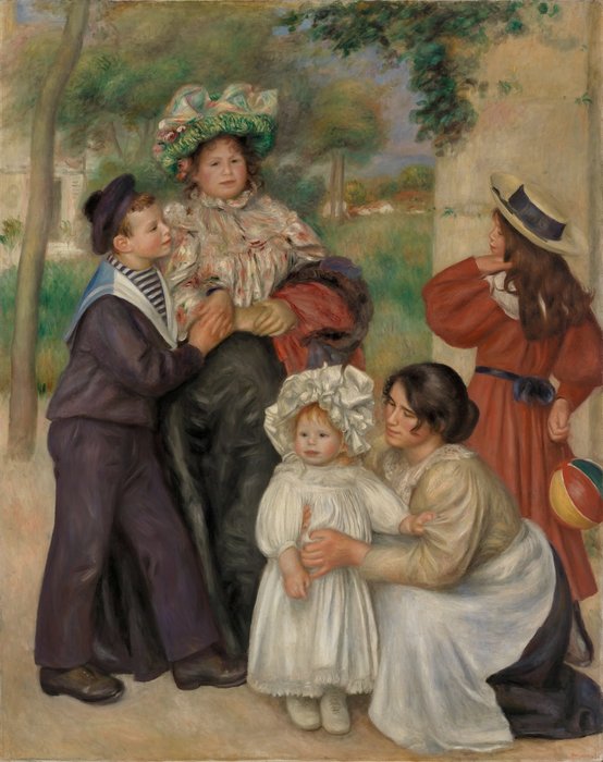 Wikoo.org - موسوعة الفنون الجميلة - اللوحة، العمل الفني Pierre-Auguste Renoir - The Family of the Artist