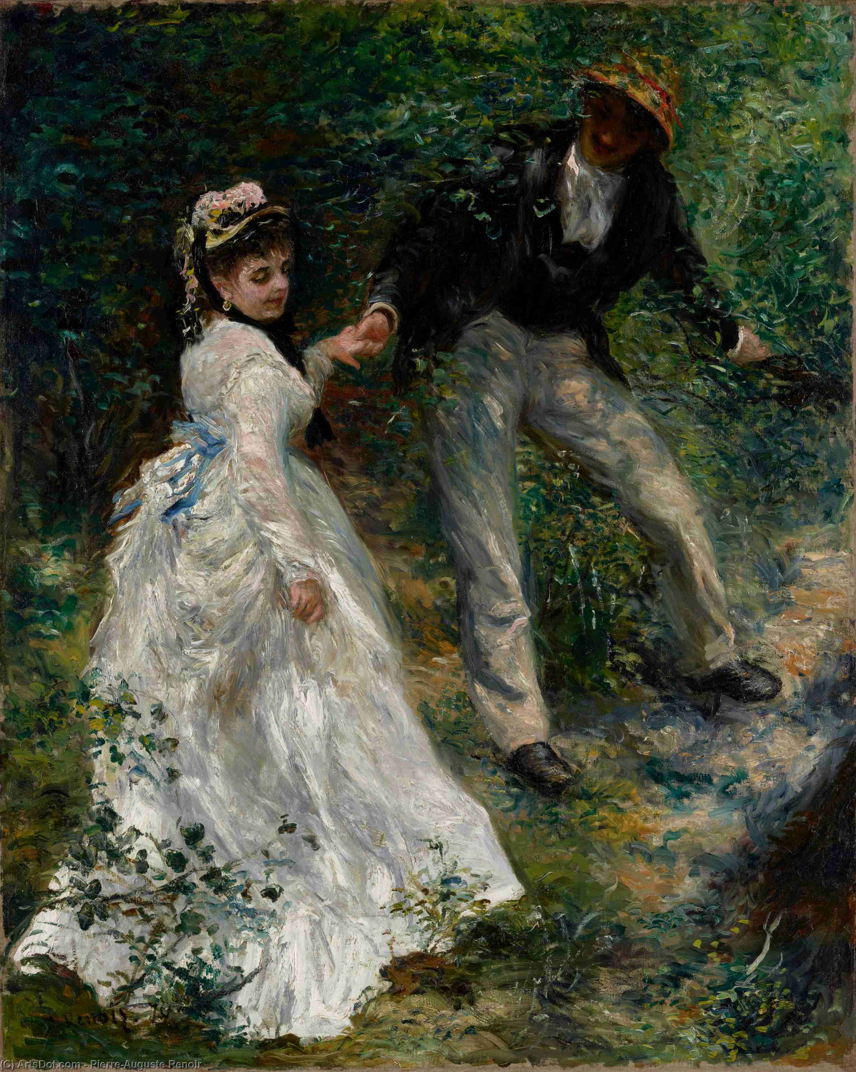 Wikioo.org – L'Encyclopédie des Beaux Arts - Peinture, Oeuvre de Pierre-Auguste Renoir - la promenade