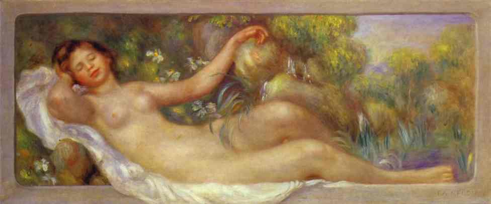 WikiOO.org - אנציקלופדיה לאמנויות יפות - ציור, יצירות אמנות Pierre-Auguste Renoir - The Spring