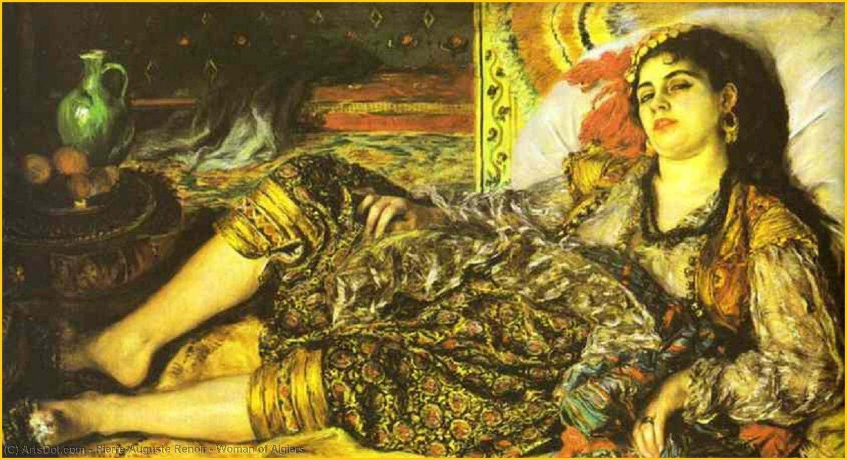 Wikioo.org - The Encyclopedia of Fine Arts - Painting, Artwork by Pierre-Auguste Renoir - Woman of Algiers