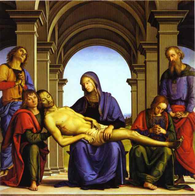 Wikioo.org – La Enciclopedia de las Bellas Artes - Pintura, Obras de arte de Vannucci Pietro (Le Perugin) - Pieto