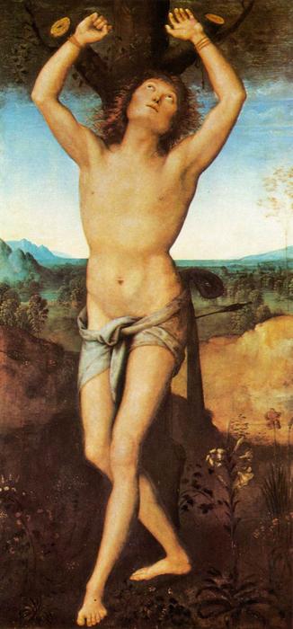 Wikioo.org - The Encyclopedia of Fine Arts - Painting, Artwork by Vannucci Pietro (Le Perugin) - St Sebastian