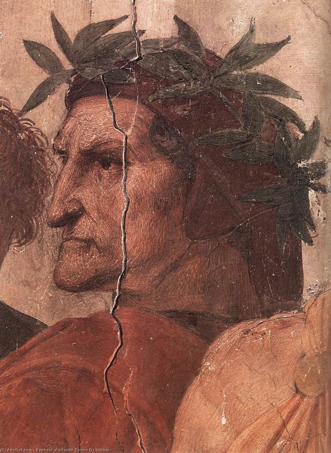 Wikioo.org – L'Enciclopedia delle Belle Arti - Pittura, Opere di Raphael (Raffaello Sanzio Da Urbino) - stanze vaticane - la disputa ( dettaglio ) [ 02 ]