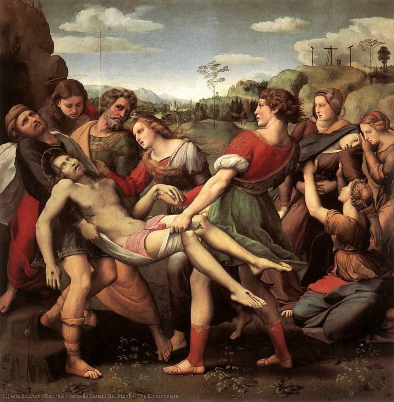 Wikioo.org – L'Enciclopedia delle Belle Arti - Pittura, Opere di Raphael (Raffaello Sanzio Da Urbino) - Deposizione