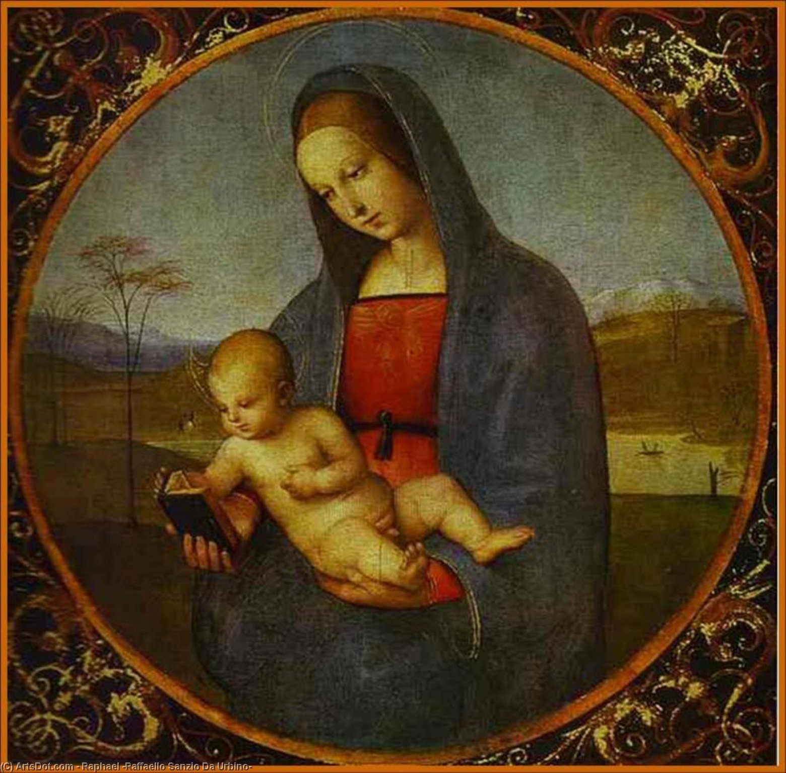 Wikioo.org - สารานุกรมวิจิตรศิลป์ - จิตรกรรม Raphael (Raffaello Sanzio Da Urbino) - Madonna Connestabile