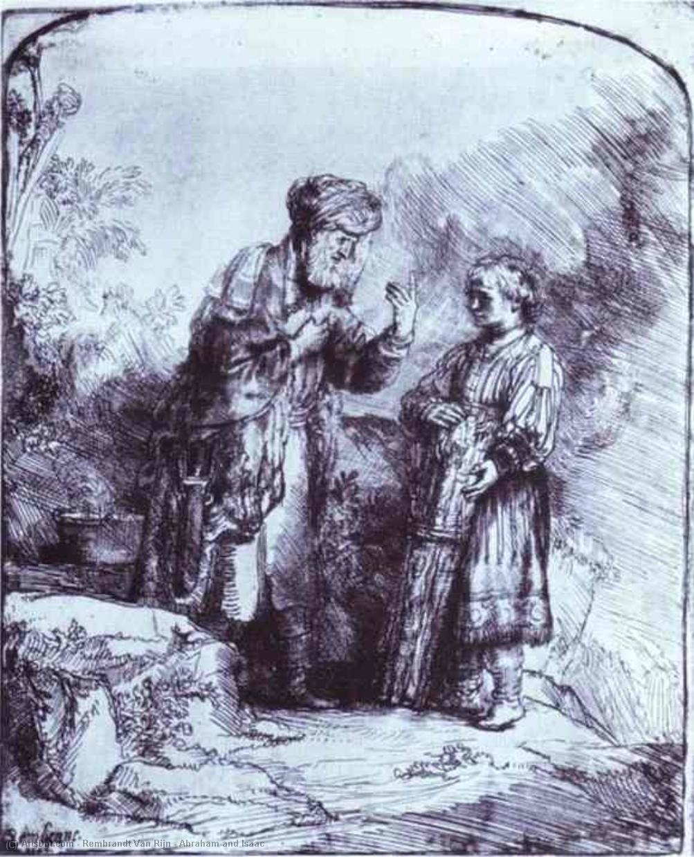 Wikioo.org - Bách khoa toàn thư về mỹ thuật - Vẽ tranh, Tác phẩm nghệ thuật Rembrandt Van Rijn - Abraham and Isaac