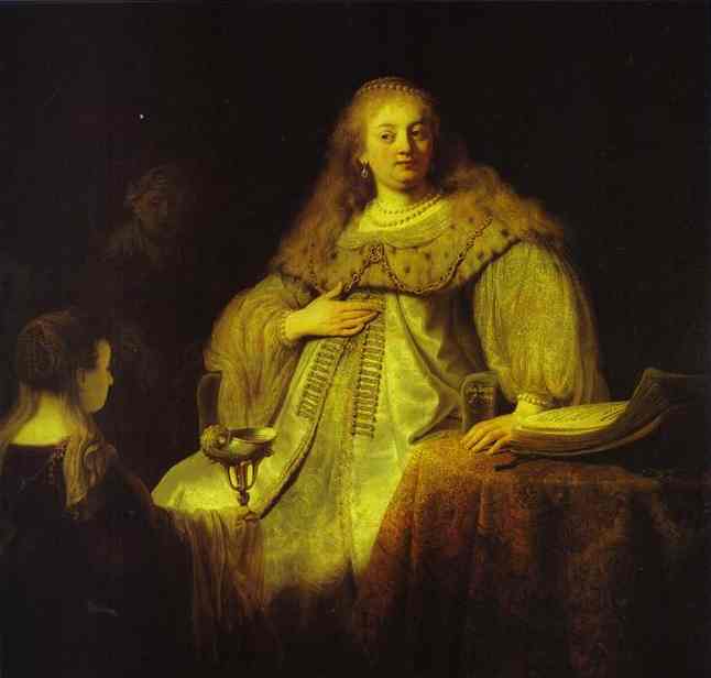 WikiOO.org - 백과 사전 - 회화, 삽화 Rembrandt Van Rijn - Artemisia