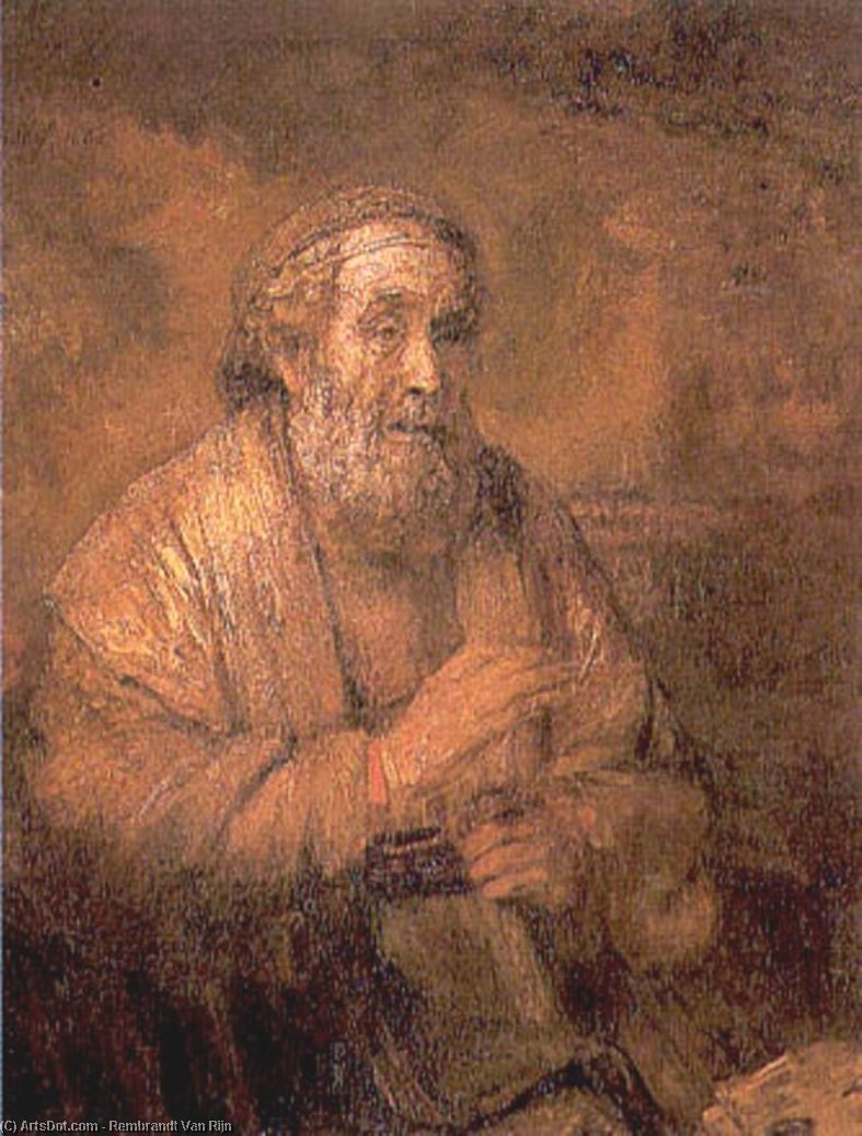 Wikioo.org – La Enciclopedia de las Bellas Artes - Pintura, Obras de arte de Rembrandt Van Rijn - Homero