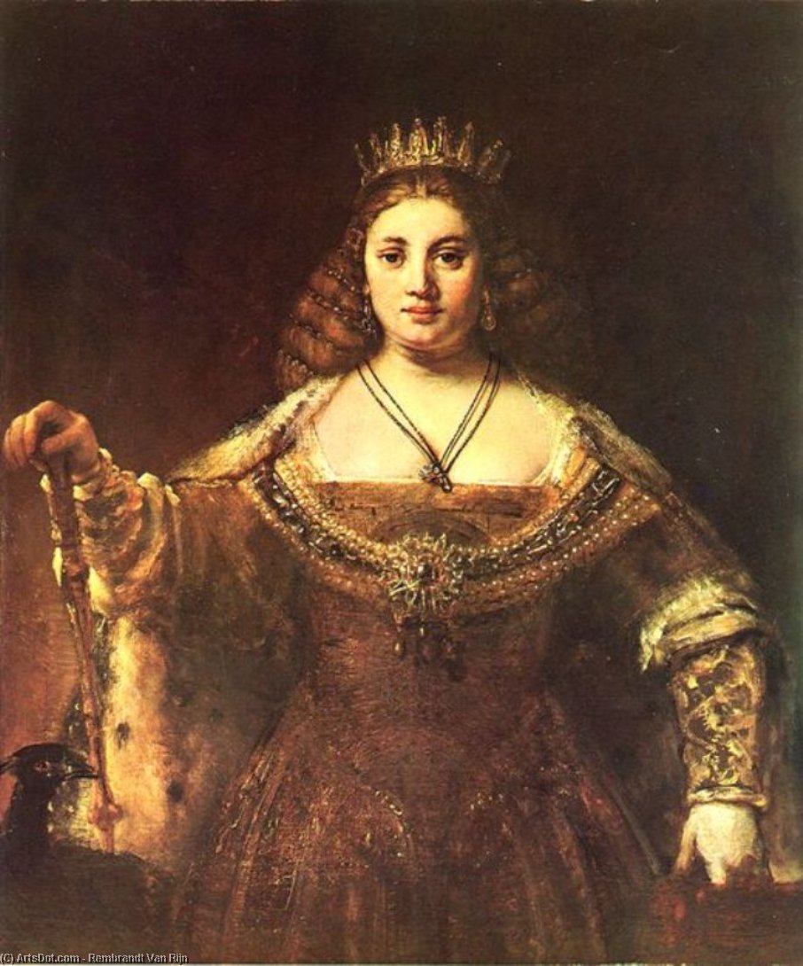 Wikioo.org – L'Enciclopedia delle Belle Arti - Pittura, Opere di Rembrandt Van Rijn - Juno