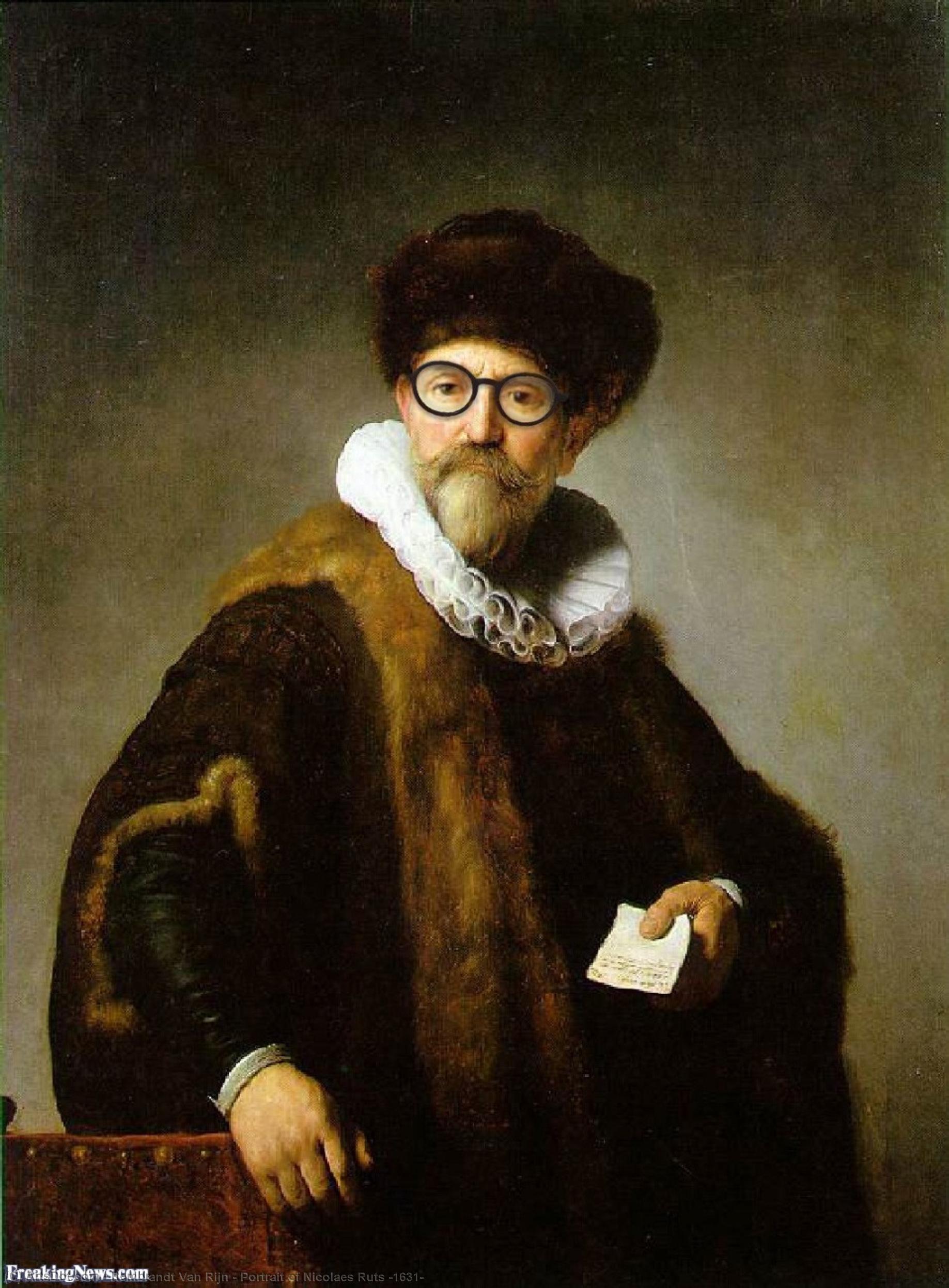 WikiOO.org - Encyclopedia of Fine Arts - Maľba, Artwork Rembrandt Van Rijn - Portrait of Nicolaes Ruts [1631]