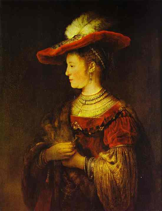 WikiOO.org - Encyclopedia of Fine Arts - Maľba, Artwork Rembrandt Van Rijn - Portrait of Saskia