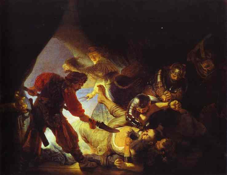 WikiOO.org - Enciklopedija dailės - Tapyba, meno kuriniai Rembrandt Van Rijn - The Blinding of Samson