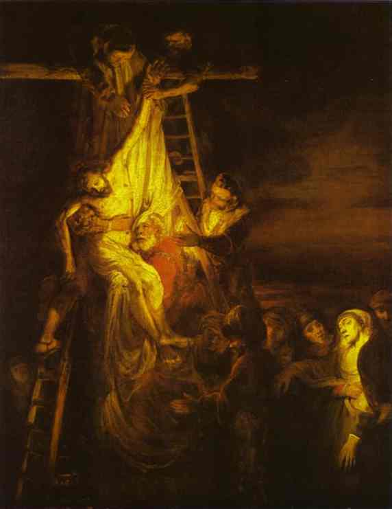 WikiOO.org - Güzel Sanatlar Ansiklopedisi - Resim, Resimler Rembrandt Van Rijn - The Descent from the Cross