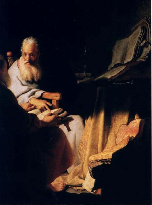 Wikioo.org - The Encyclopedia of Fine Arts - Painting, Artwork by Rembrandt Van Rijn - Pierre Et Paul, melbourne