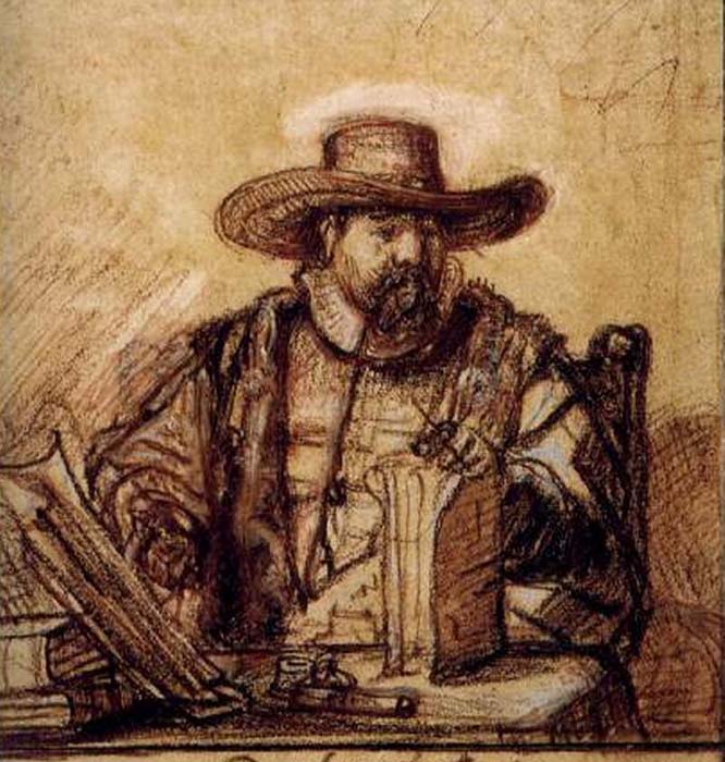 Wikioo.org - The Encyclopedia of Fine Arts - Painting, Artwork by Rembrandt Van Rijn - Cornelis Claez Anslo, london Bm