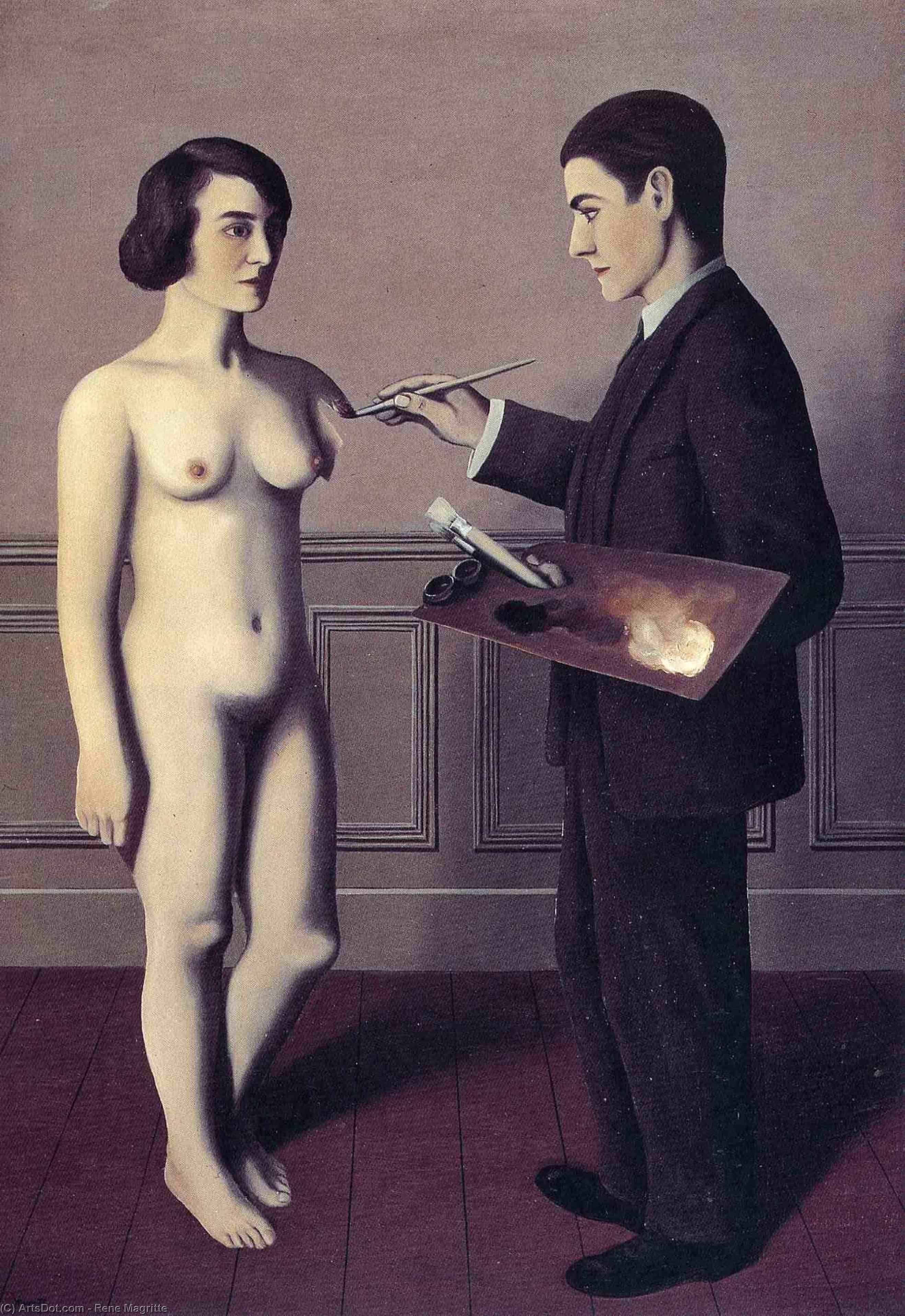 Wikioo.org - The Encyclopedia of Fine Arts - Painting, Artwork by Rene Magritte - Attempting the Impossible