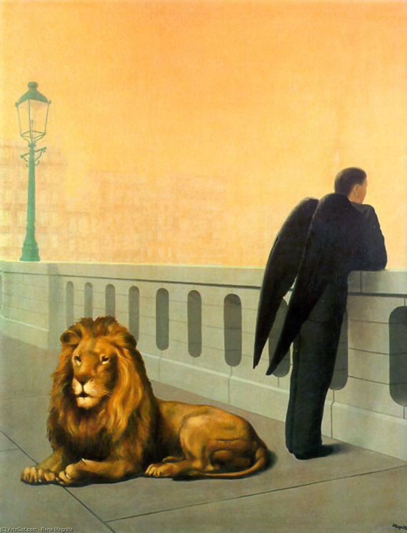WikiOO.org - Enciklopedija dailės - Tapyba, meno kuriniai Rene Magritte - Homesickness