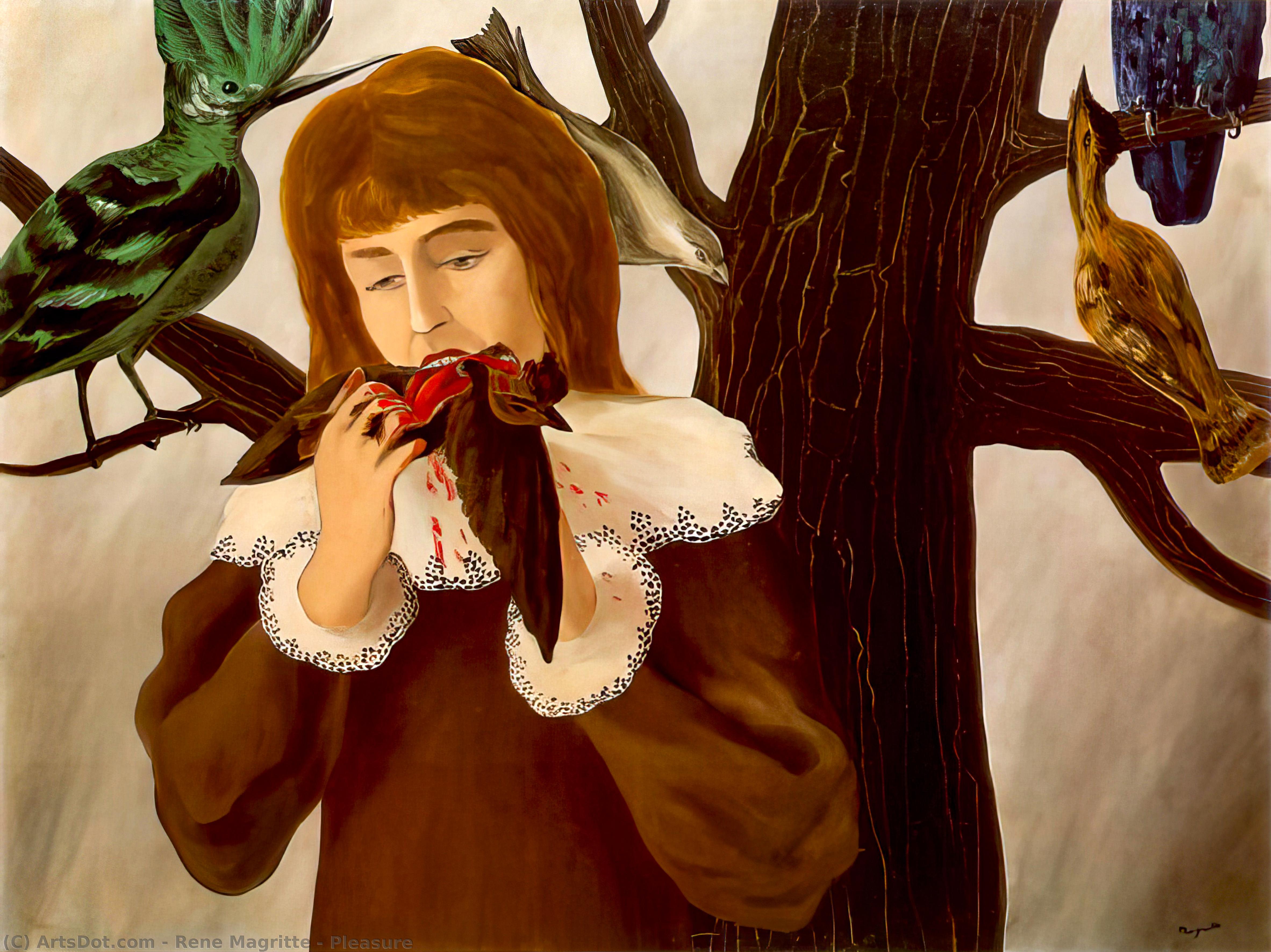 Wikioo.org - Encyklopedia Sztuk Pięknych - Malarstwo, Grafika Rene Magritte - Pleasure