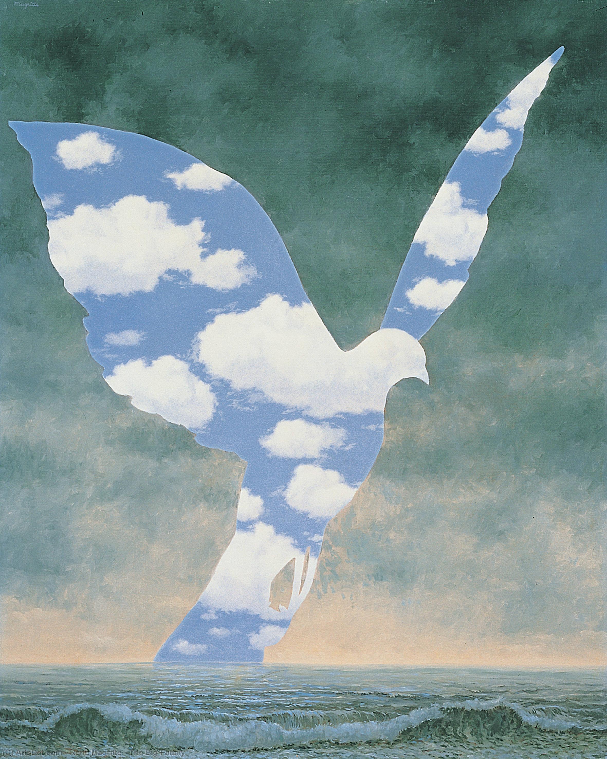 WikiOO.org - Enciklopedija dailės - Tapyba, meno kuriniai Rene Magritte - The Big Family