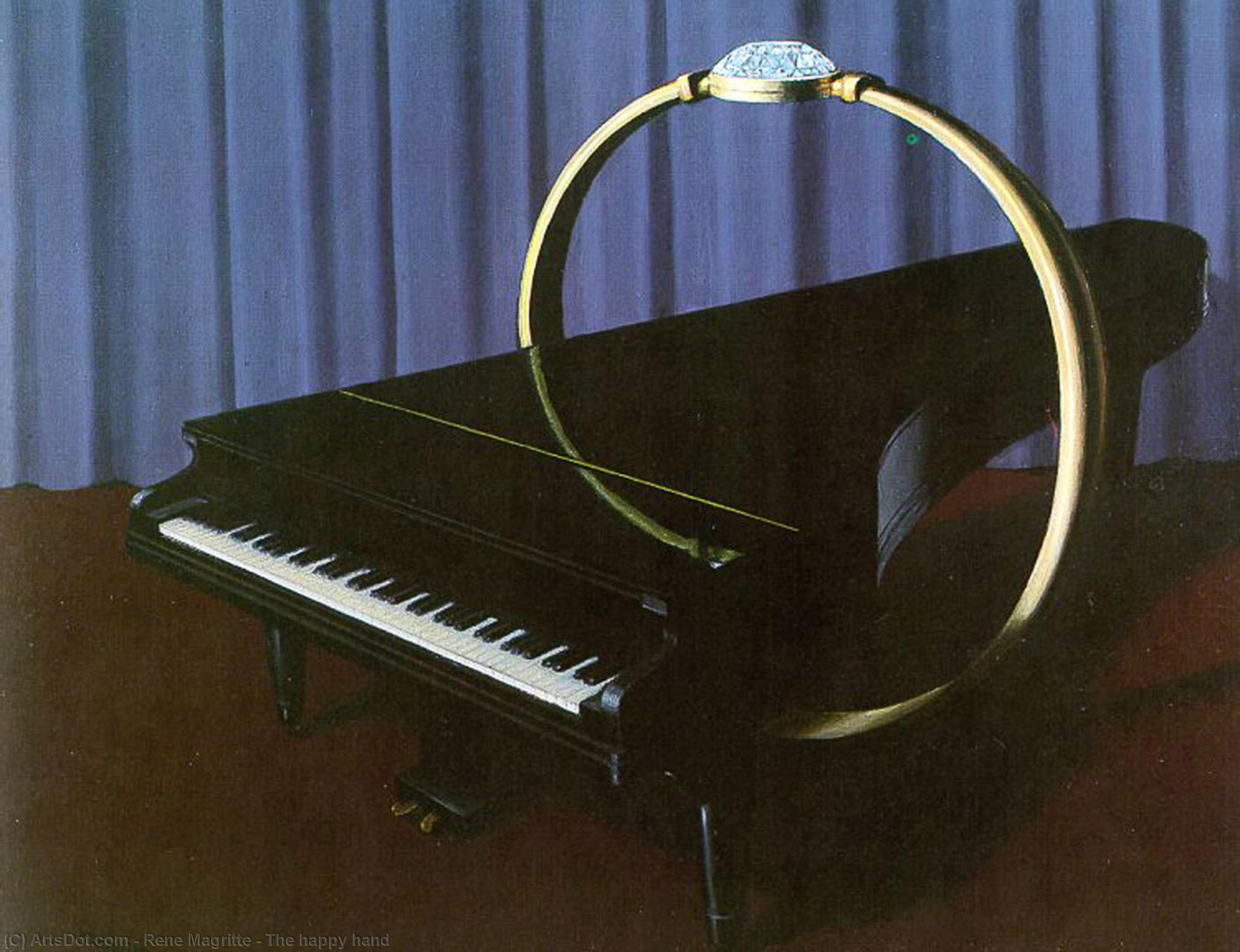 Wikioo.org - Encyklopedia Sztuk Pięknych - Malarstwo, Grafika Rene Magritte - The happy hand